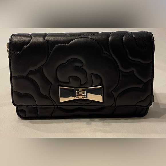 Kate Spade New York Avalon Sedgwick lane rose black crossbody bag. New with Tags - Picture 1 of 11